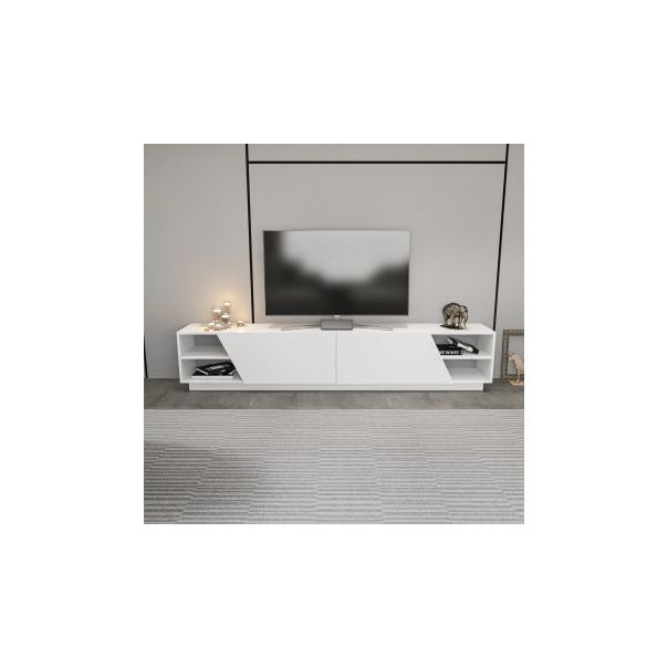 HANAH HOME TV polica Rhodes, bela - 191165