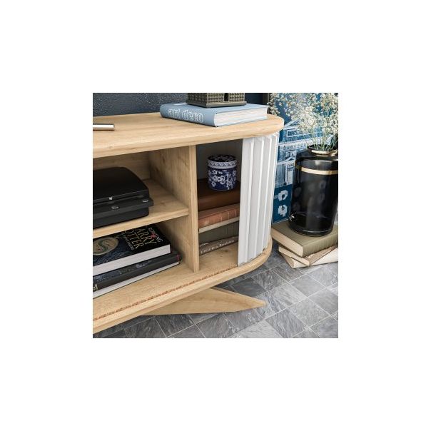 HANAH HOME TV komoda Stor, krem/bela - 191166