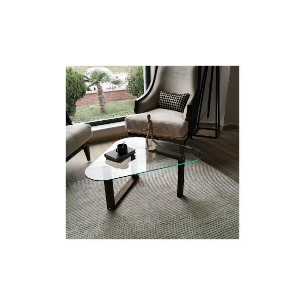HANAH HOME Klub sto Cam Orta Sehpa S302 - 191212