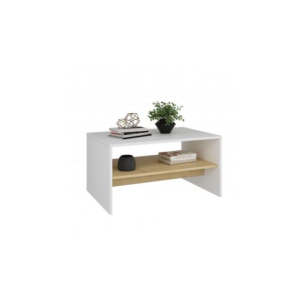 HANAH HOME Sto za dnevnu sobu Apollon White Sapphire Oak - 191228