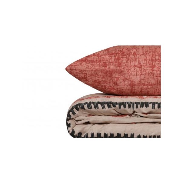 L`ESSENTIEL MAISON Ranforce posteljina 240x220 cm Felix Tile Red - 191358
