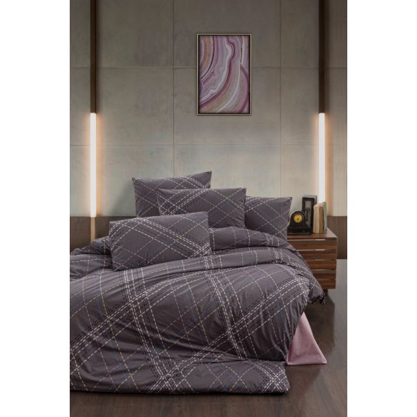 L`ESSENTIEL MAISON Ranforce posteljina 200x220 cm Briana Plum - 191478