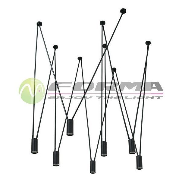 FORMA Visilica 7xGU10 FK1001-7V BK - 002389