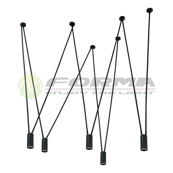 FORMA Visilica 7xGU10 FK1001-7V BK - 002389