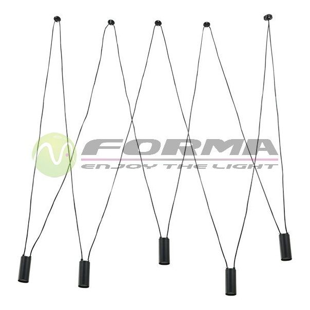 FORMA Visilica 5xGU10 FK1002-5V BK - EP2682160