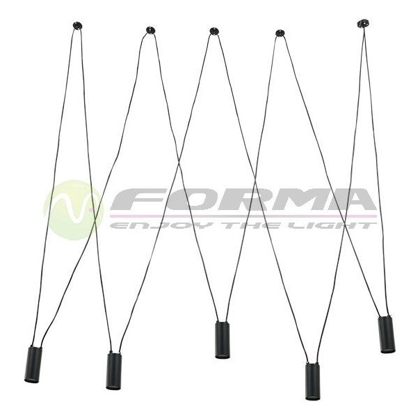 FORMA Visilica 5xGU10 FK1002-5V BK - EP2682160