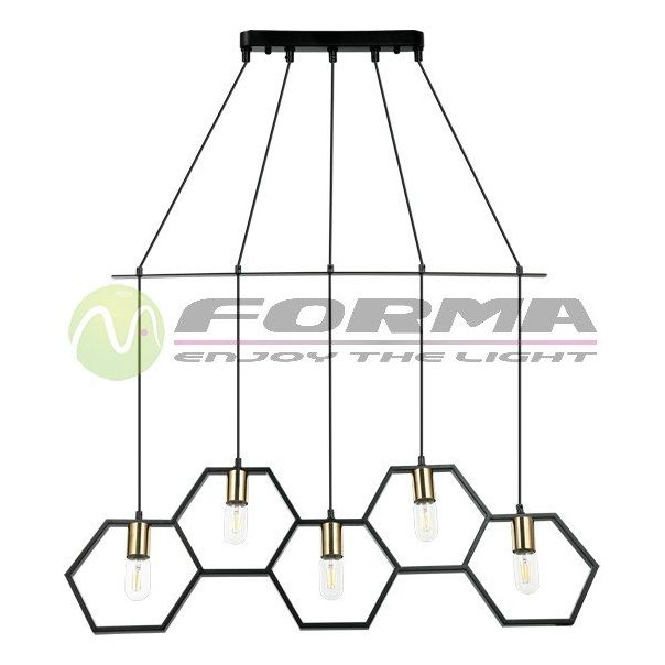 FORMA Visilica 5xE27 F7257-5V BK - EP2682163
