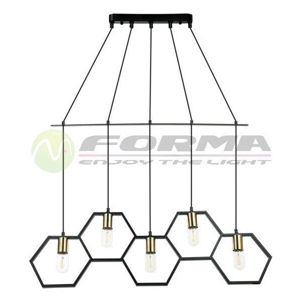 FORMA Visilica 5xE27 F7257-5V BK - EP2682163