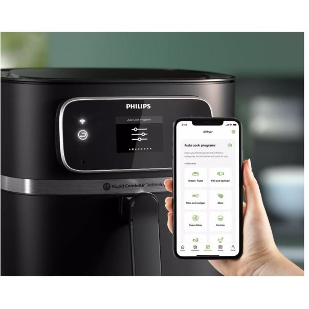 PHILIPS Airfryer XXL COMBI CONNECTED HD9880/90 - 27302-1