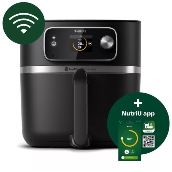 PHILIPS Airfryer XXL COMBI CONNECTED HD9880/90 - 27302-1