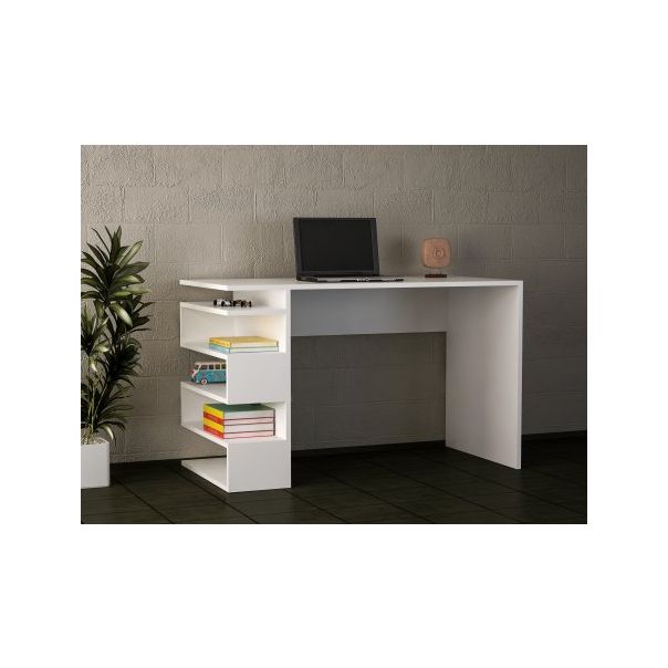 HANAH HOME Radni sto Snake, bela - 192135-1