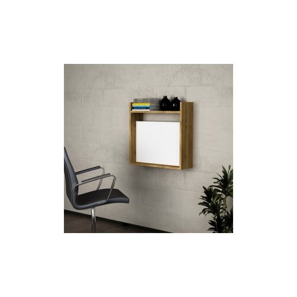 HANAH HOME Sklopivi radni sto Laptop, bela/braon - 192136-1