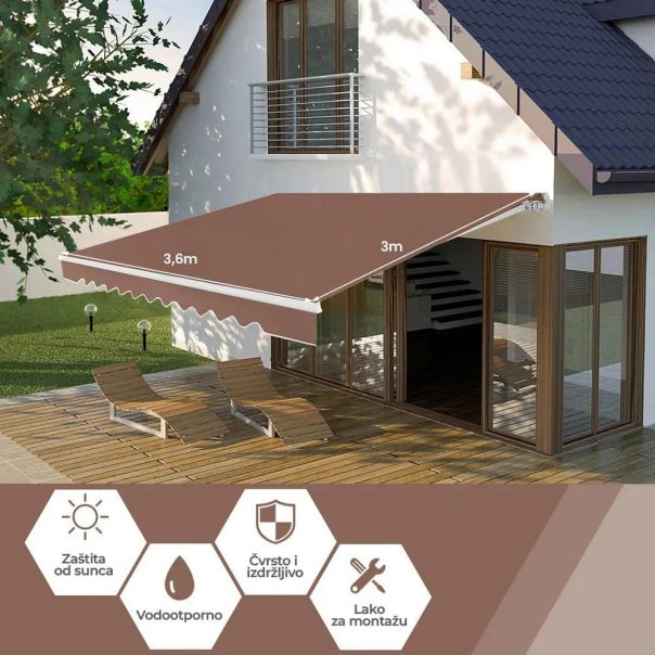 Tenda 360x300cm Braon - EP2931891