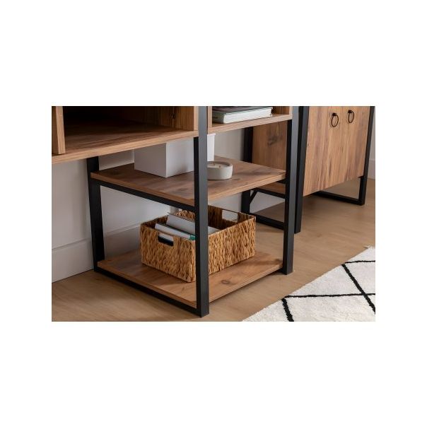 HANAH HOME Radni sto Emro, braon/crna - 192422