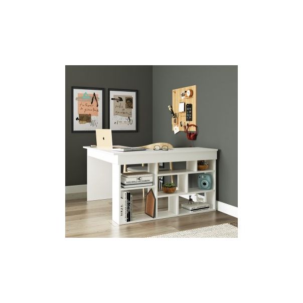 HANAH HOME Radni sto sa policama Ct5-W, bela - 192432