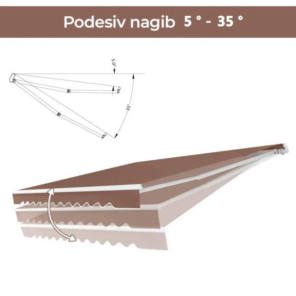 Tenda 400x250cm Braon - EP2931900