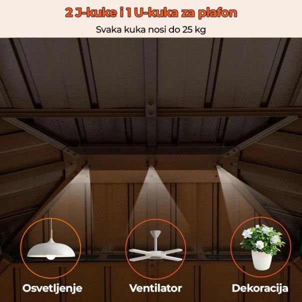 Metalni Paviljon LUX sa Zavesom 354x294cm - EP3174517
