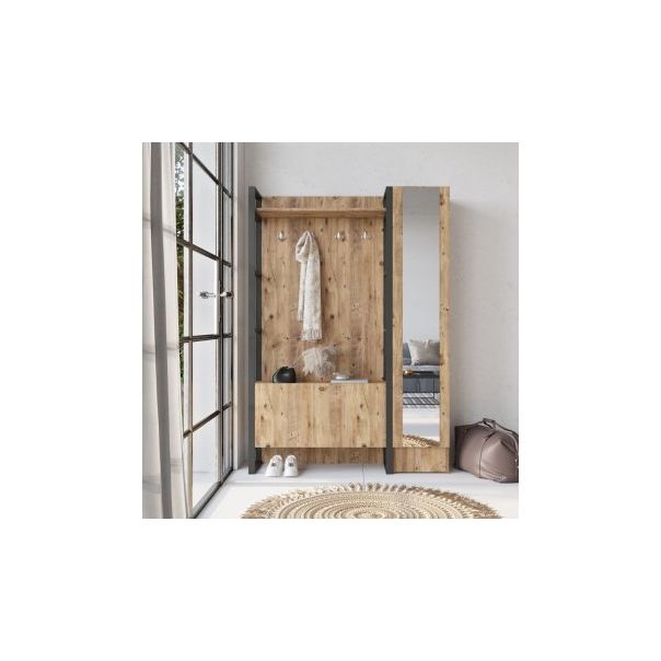 HANAH HOME Cipelarnik sa čivilukom Ml15-A, svetlo braon - 192730