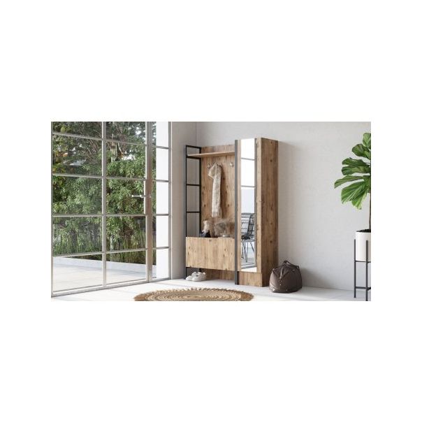 HANAH HOME Cipelarnik sa čivilukom Ml15-A, svetlo braon - 192730