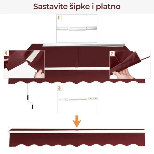 Tenda 250x200cm Bordo - EP2931921