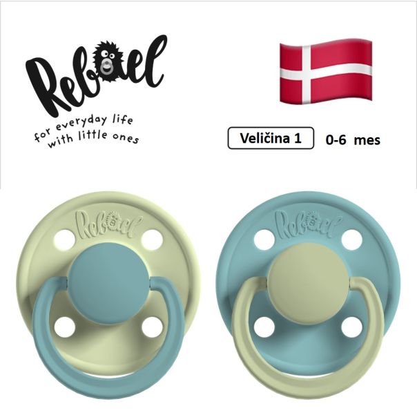 REBAEL varalice za bebe, 0-6 mes, 2 kom, Maslina i Morska pena, RBL19331399 - EP3314678