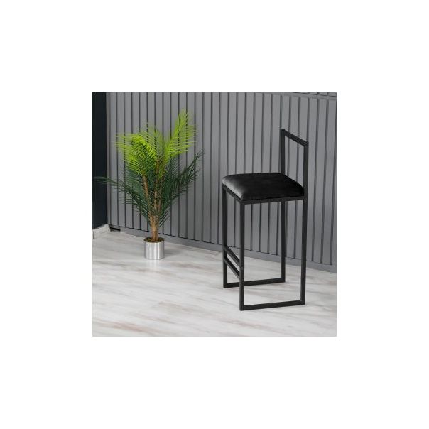 HANAH HOME Barska stolica Nordic, crna - 118BRN1172