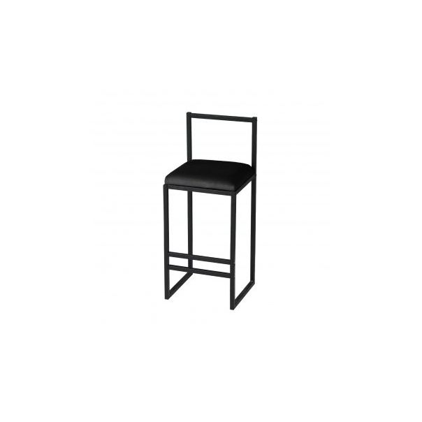HANAH HOME Barska stolica Nordic, crna - 118BRN1172