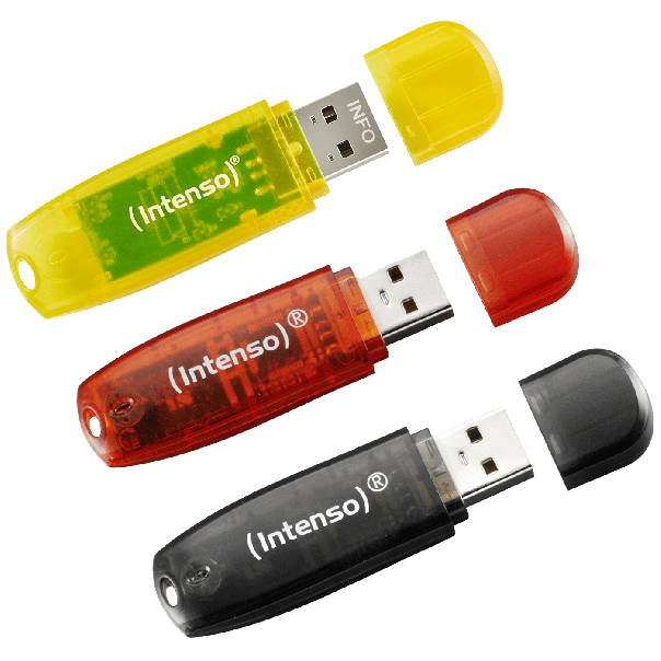 (Intenso) USB Flash drive 32GB Hi-Speed USB 2.0,Rainbow Line, 3 kom - USB2.0-32GB/Rainbow, 3 kom - EP2952505