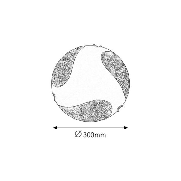 Rabalux Plafonjera Art gold E27 1x MAX 60W bela (1941) - 1941-1