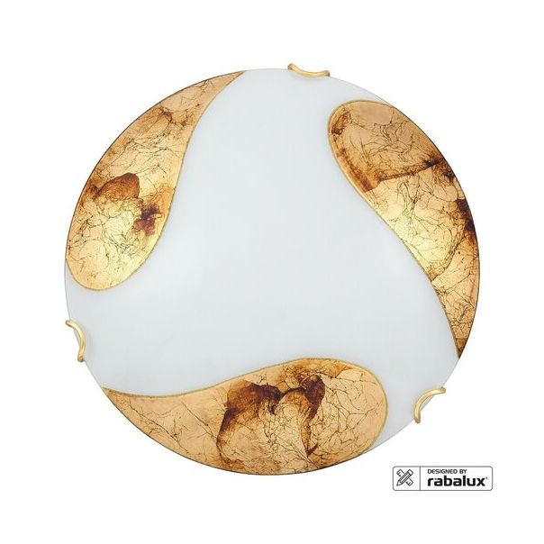 Rabalux Plafonjera Art gold E27 1x MAX 60W bela (1941) - 1941-1