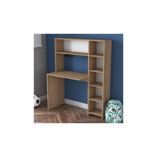 HANAH HOME Radni sto sa policama HA104 - 2025, braon - 194133