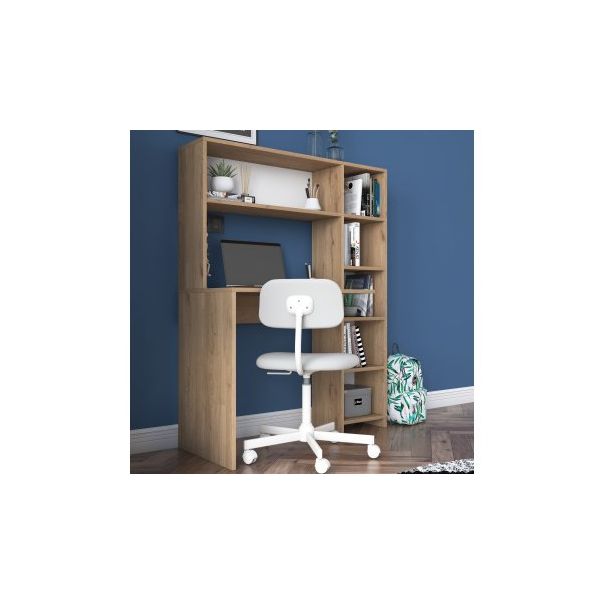 HANAH HOME Radni sto sa policama HA104 - 2025, braon - 194133