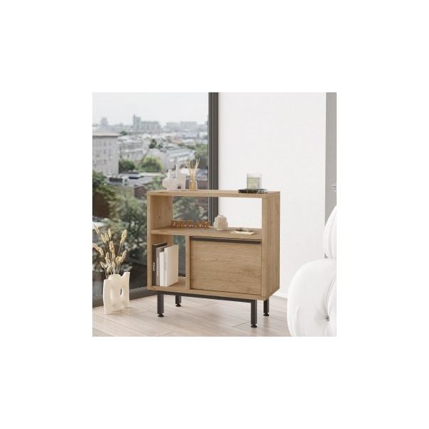 HANAH HOME Pomoćni stočić On6-S, svetlo braon - 194147