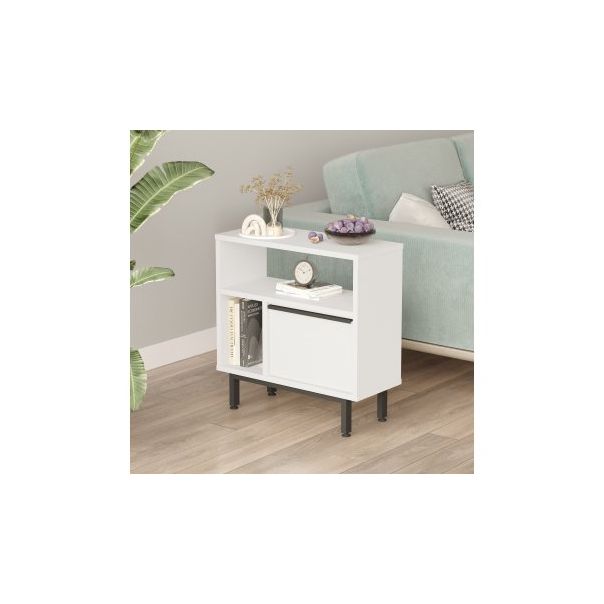 HANAH HOME Pomoćni stočić On6-W, bela - 194148-1