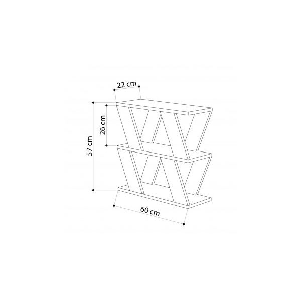 HANAH HOME Polica Lazena White - 194149