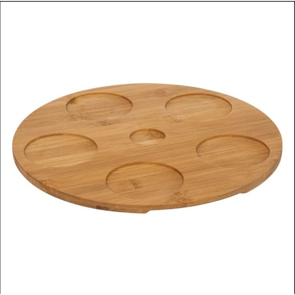 SECRET DE GOURMET Set za predjelo 7kom keramika/bambus crno/bela - 194183-1