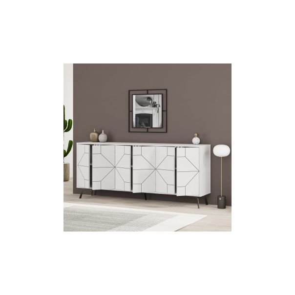 HANAH HOME Komoda Dune 183, bela - 194338-1