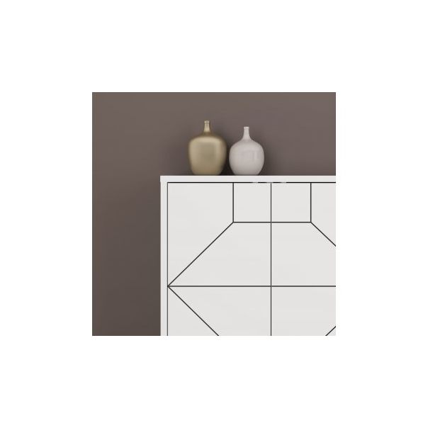 HANAH HOME Komoda Dune 183, bela - 194338-1