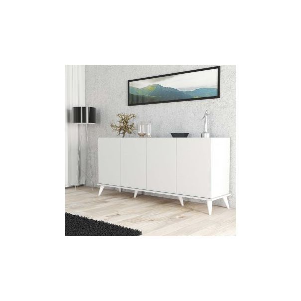 HANAH HOME Komoda Elegante 1602, bela - 194371