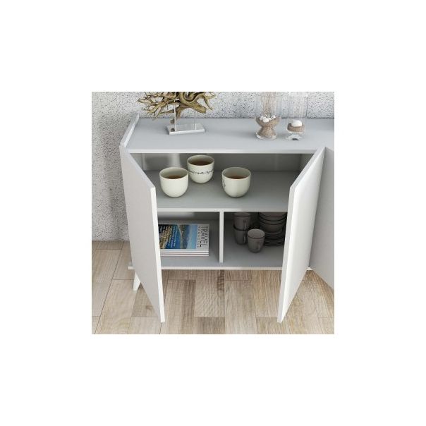 HANAH HOME Komoda Elegante 1602, bela - 194371