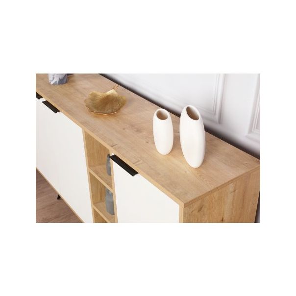 HANAH HOME Komoda Clara Console Oak White - 194382