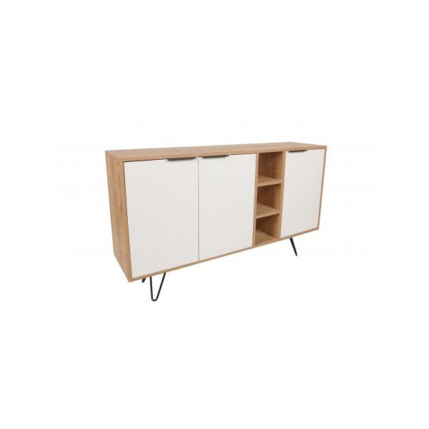 HANAH HOME Komoda Clara Console Oak White - 194382