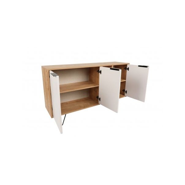 HANAH HOME Komoda Clara Console Oak White - 194382
