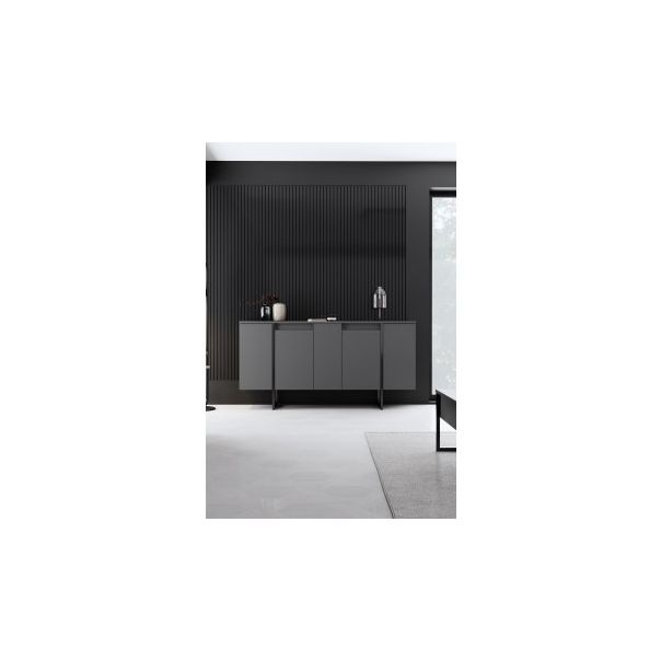 HANAH HOME Komoda Luxe Anthracite Black - 194393