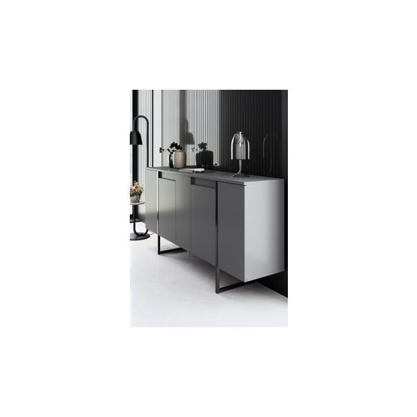 HANAH HOME Komoda Luxe Anthracite Black - 194393