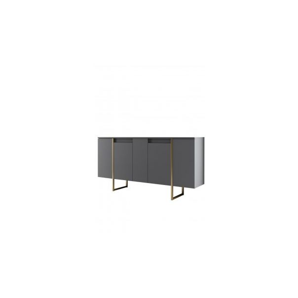 HANAH HOME Komoda Luxe Anthracite Gold - 194394