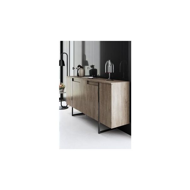 HANAH HOME Komoda Luxe Walnut Black - 194395