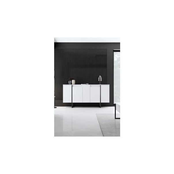 HANAH HOME Komoda Luxe White Black - 194397