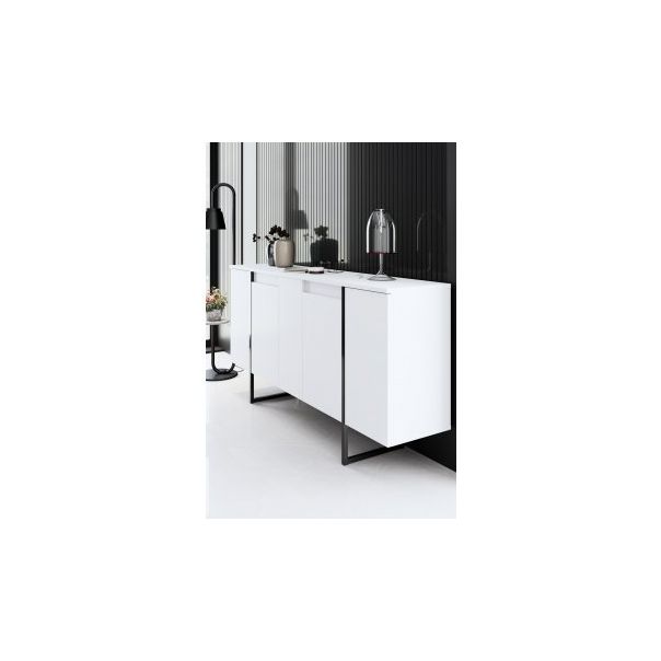 HANAH HOME Komoda Luxe White Black - 194397