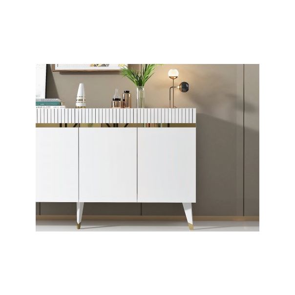 HANAH HOME Komoda Defne White Gold - 194400